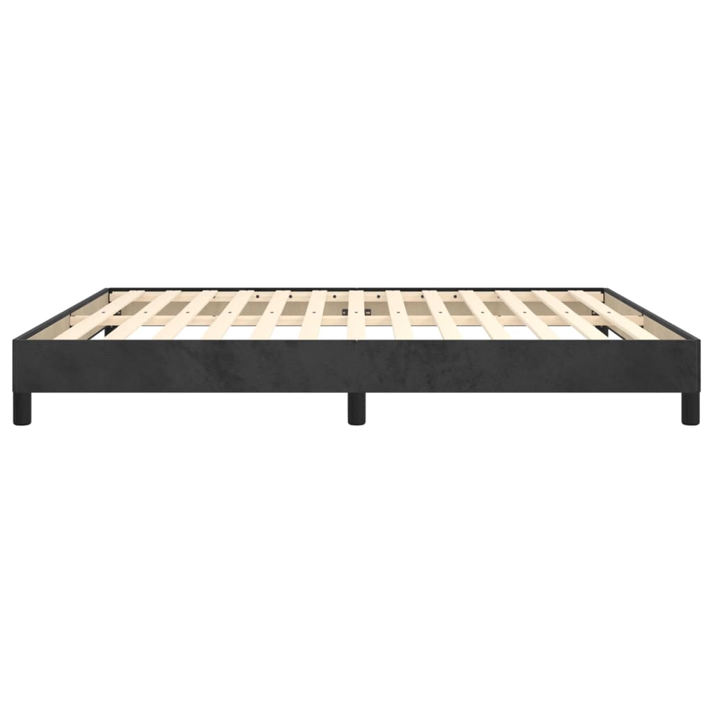 Bed Frame without Mattress Black 180x200 cm Super King Super King Velvet
