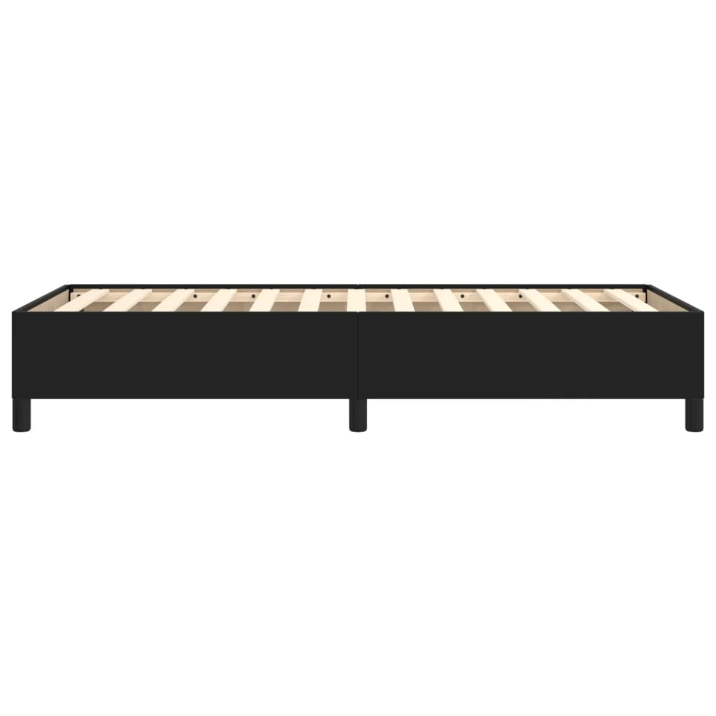 Bed Frame without Mattress Black 90x190 cm Single Single Faux Leather