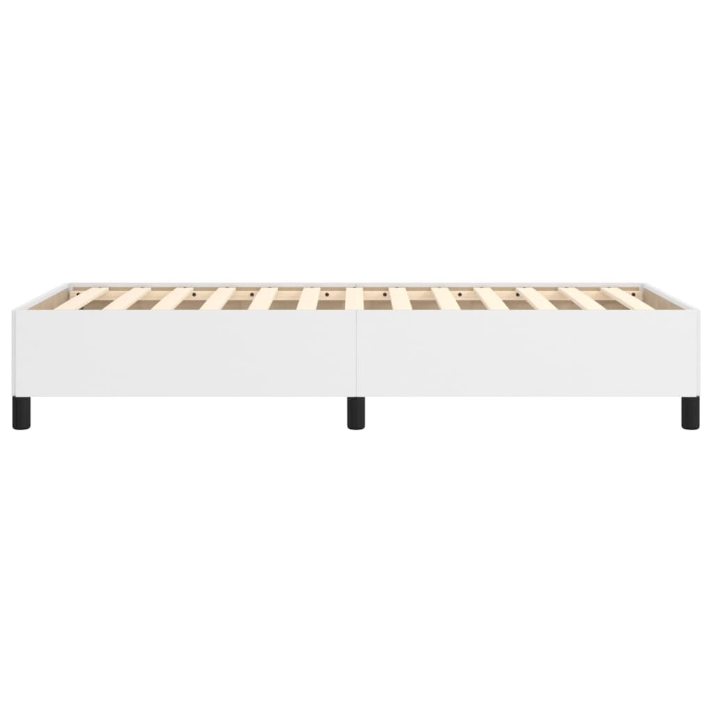 Bed Frame without Mattress White 90x190 cm Single Single Faux Leather