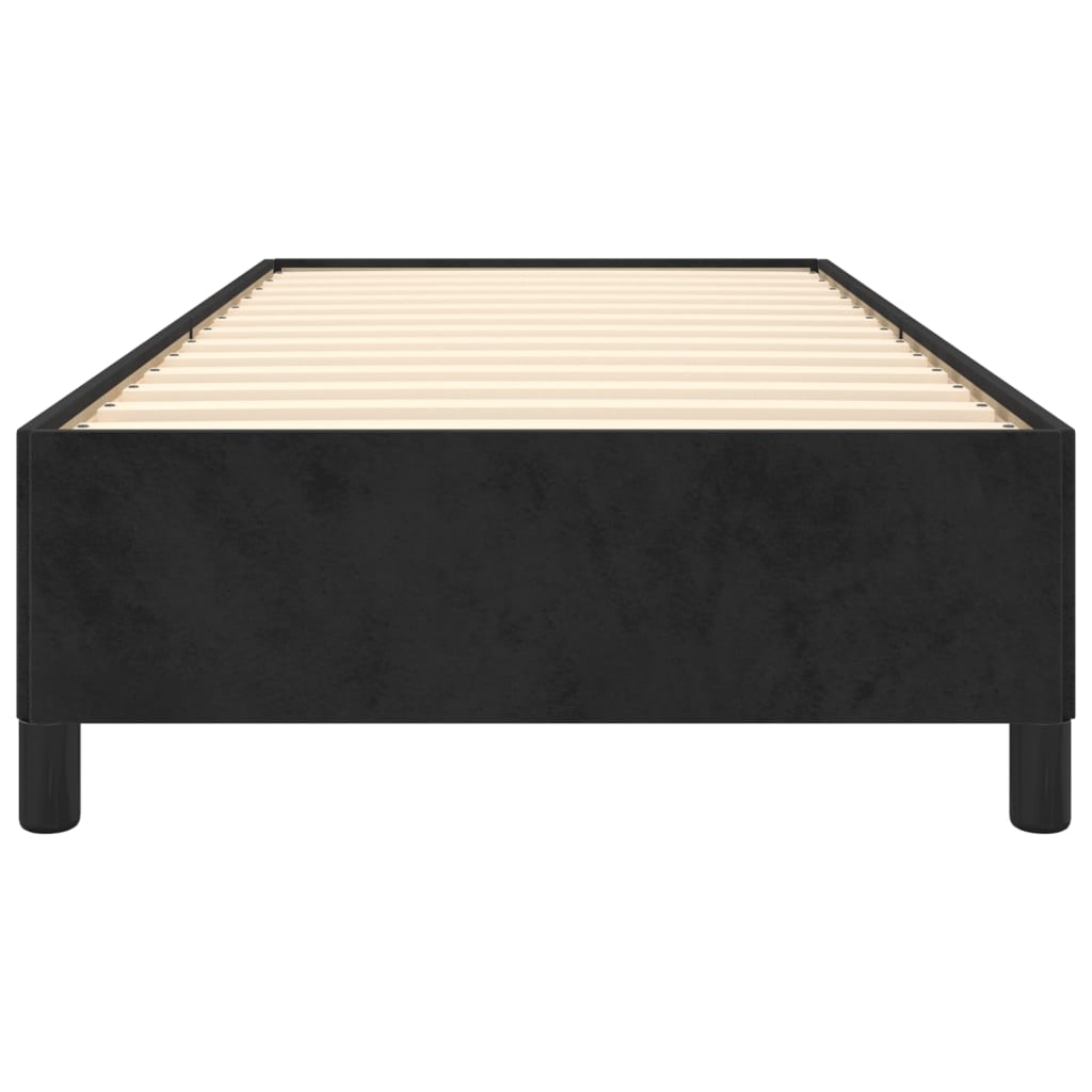 Bed Frame without Mattress Black 90x190 cm Single Single Velvet