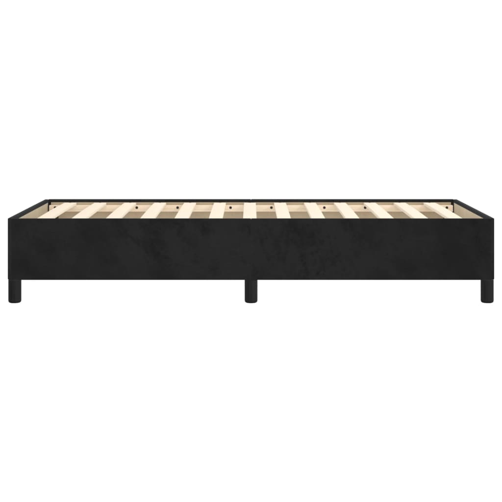Bed Frame without Mattress Black 90x190 cm Single Single Velvet