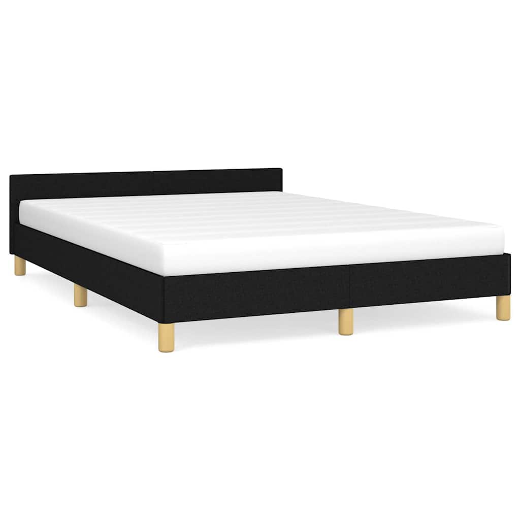 Bed Frame without Mattress Black 180x200cm Super King Fabric