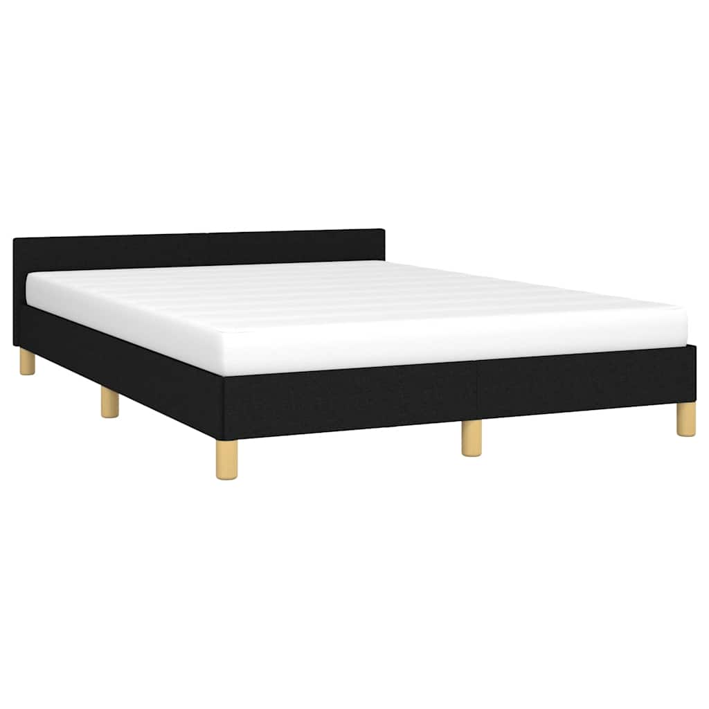 Bed Frame without Mattress Black 180x200cm Super King Fabric