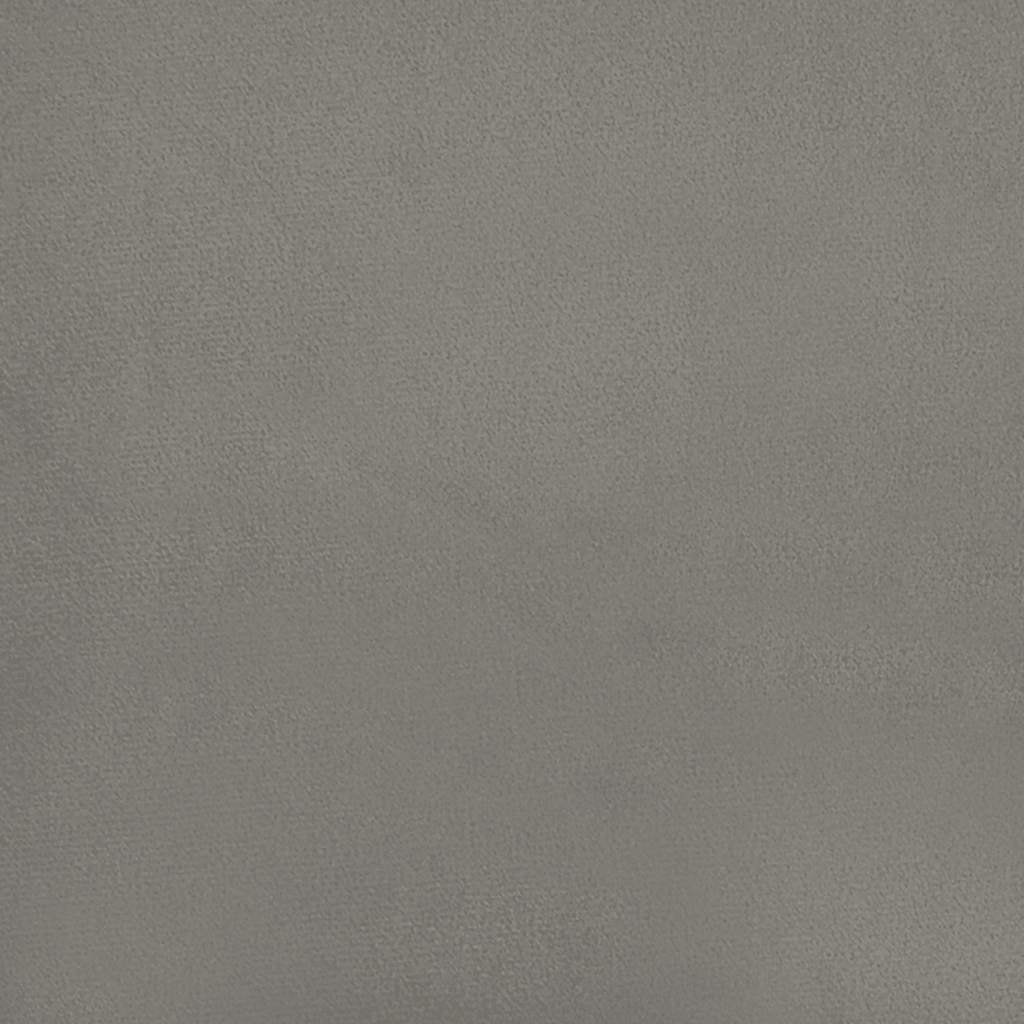 Bed Frame without Mattress Light Grey 90x190cm Single Velvet