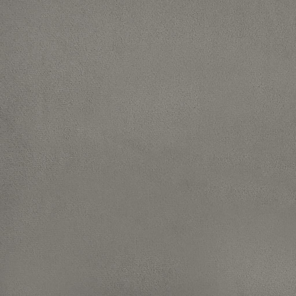 Bed Frame without Mattress Light Grey 180x200cm Super King Velvet