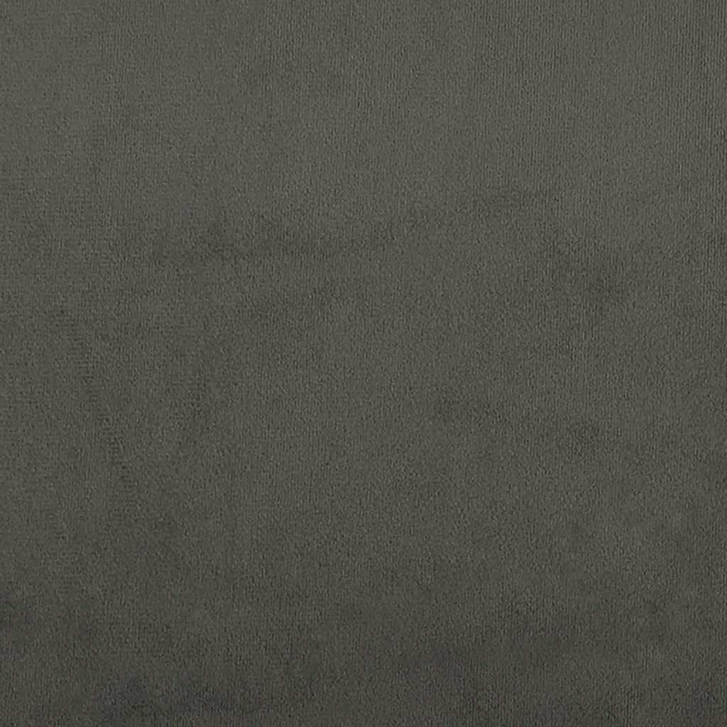 Bed Frame without Mattress Dark Grey 180x200cm Super King Velvet