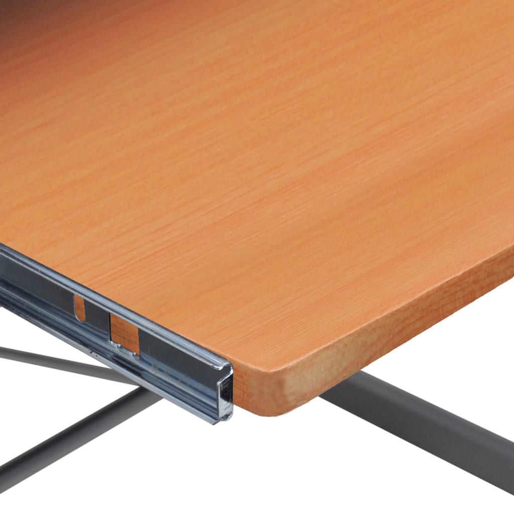 Corner Computer Desk Brown 132x112x99 cm Engineered Wood