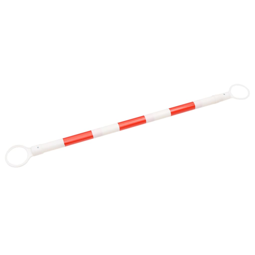 vidaXL Retractable Traffic Cone Bars 10 pcs ABS 116-197 cm