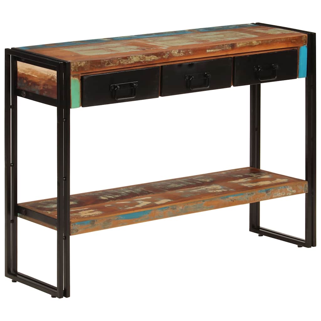Console Table 110x30x76 cm Solid Wood Reclaimed