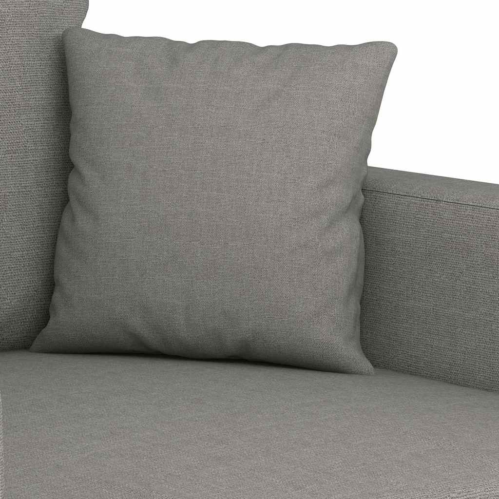 3-Seater Sofa Dark Grey 210 cm Fabric
