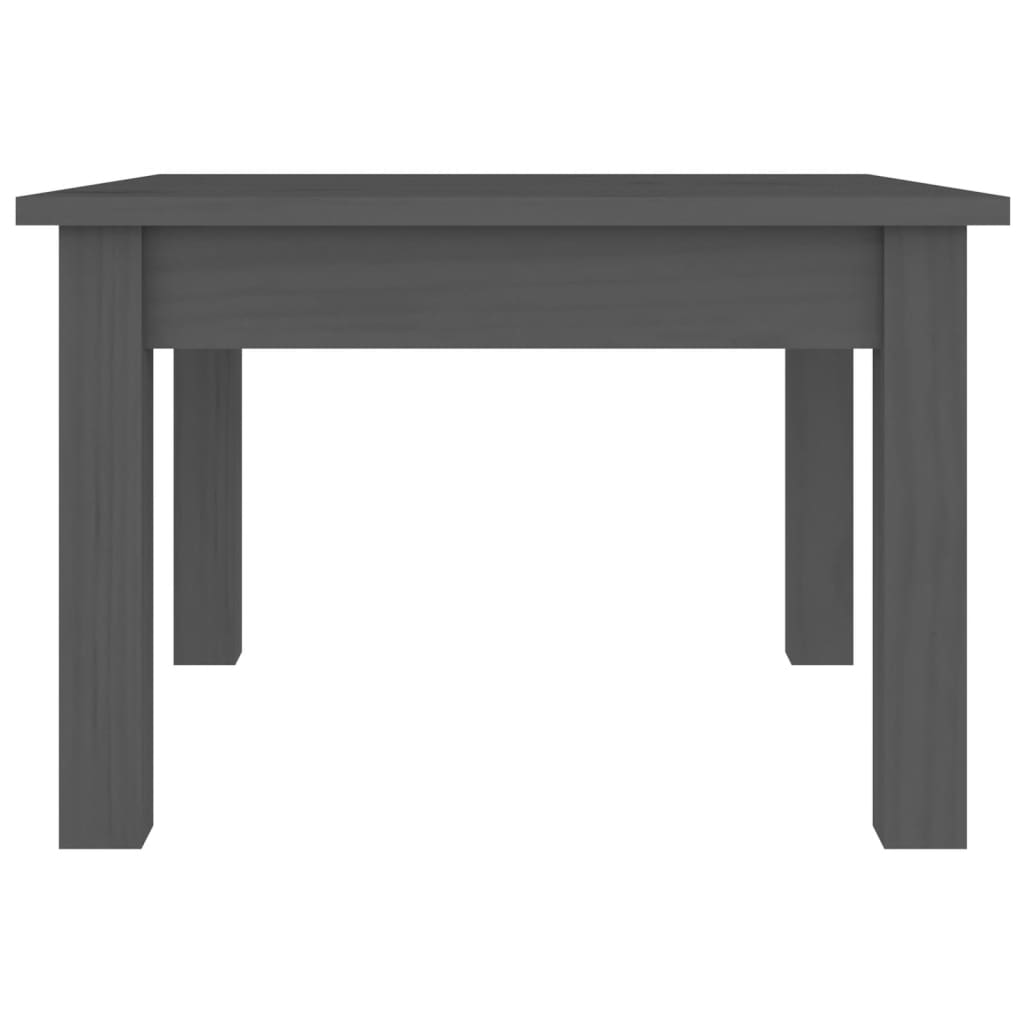 vidaXL Coffee Table Grey 45x45x30 cm Solid Wood Pine