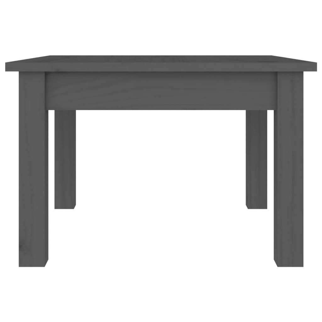 vidaXL Coffee Table Grey 45x45x30 cm Solid Wood Pine