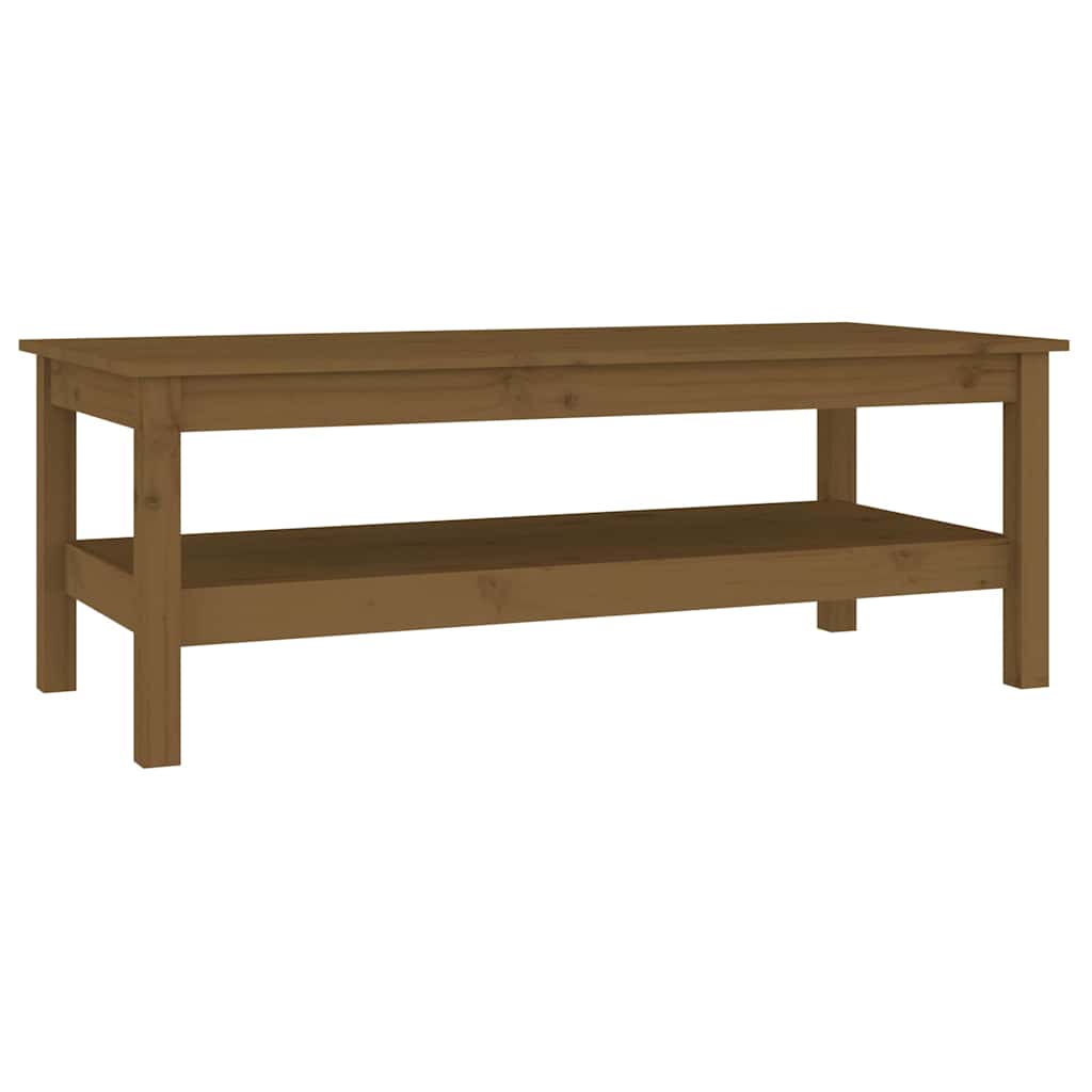 814277 vidaXL Coffee Table Honey Brown 110x50x40 cm Solid Wood Pine