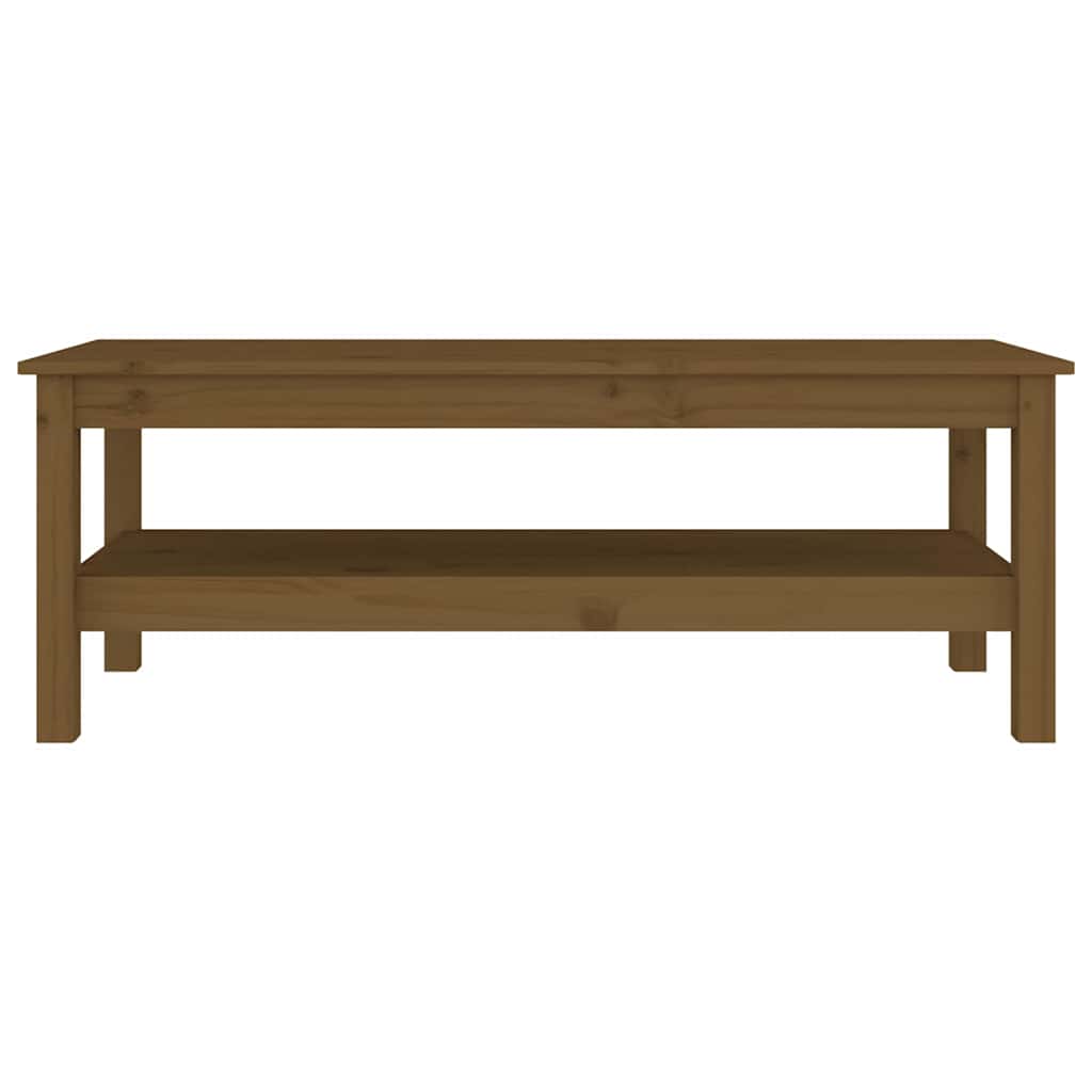 814277 vidaXL Coffee Table Honey Brown 110x50x40 cm Solid Wood Pine