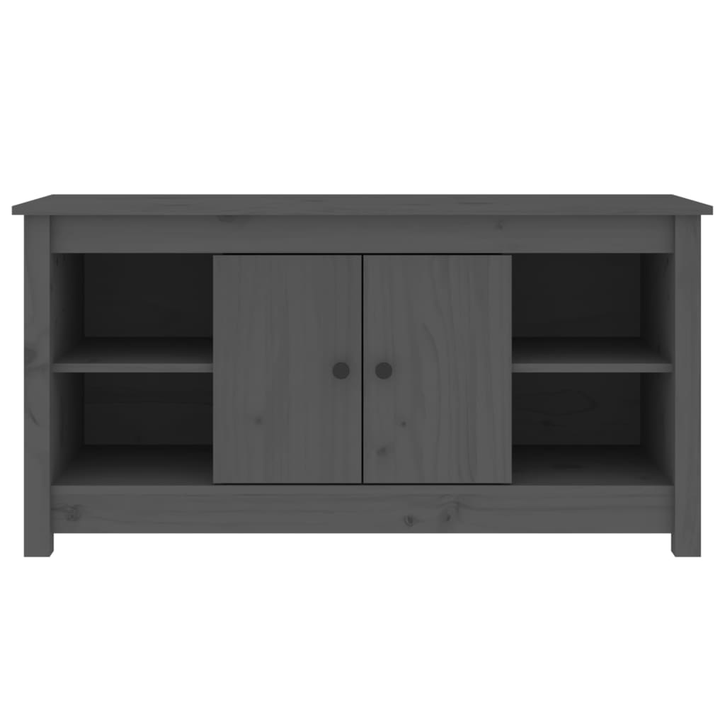 vidaXL TV Cabinet Grey 103x36,5x52 cm Solid Wood Pine