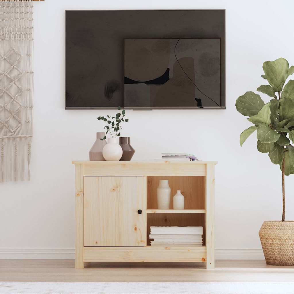 814579 vidaXL TV Cabinet 70x36,5x52 cm Solid Wood Pine