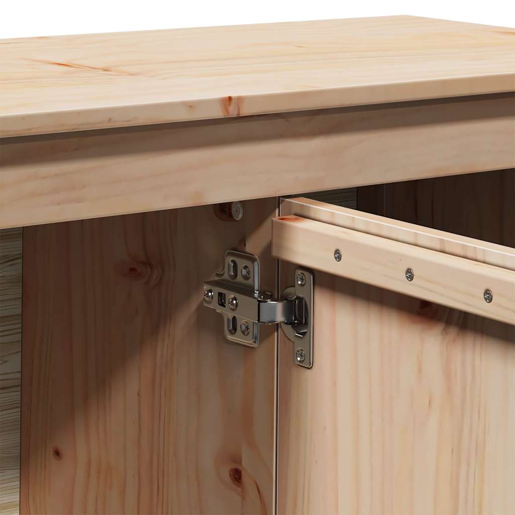 TV Cabinet 103x36,5x52 cm Solid Wood Pine