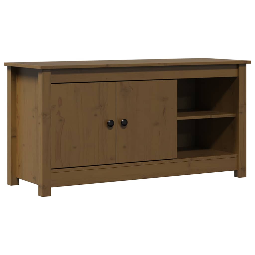 TV Cabinet Honey Brown 103x36,5x52 cm Solid Wood Pine