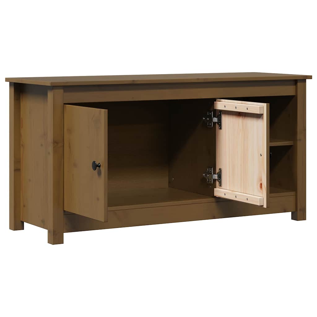 TV Cabinet Honey Brown 103x36,5x52 cm Solid Wood Pine