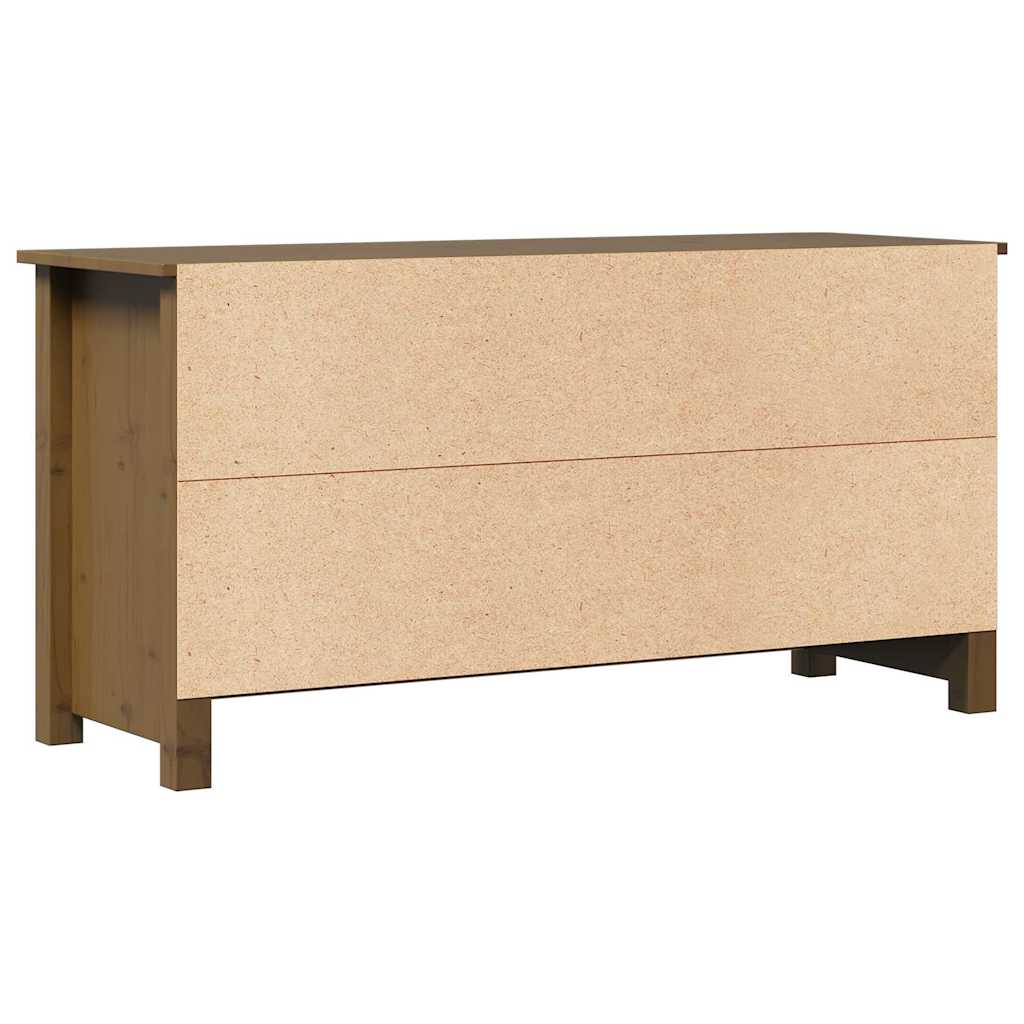 TV Cabinet Honey Brown 103x36,5x52 cm Solid Wood Pine