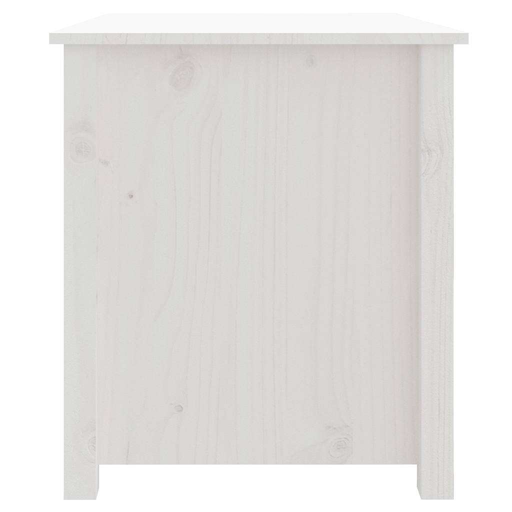 Coffee Table White 71x49x55 cm Solid Wood Pine