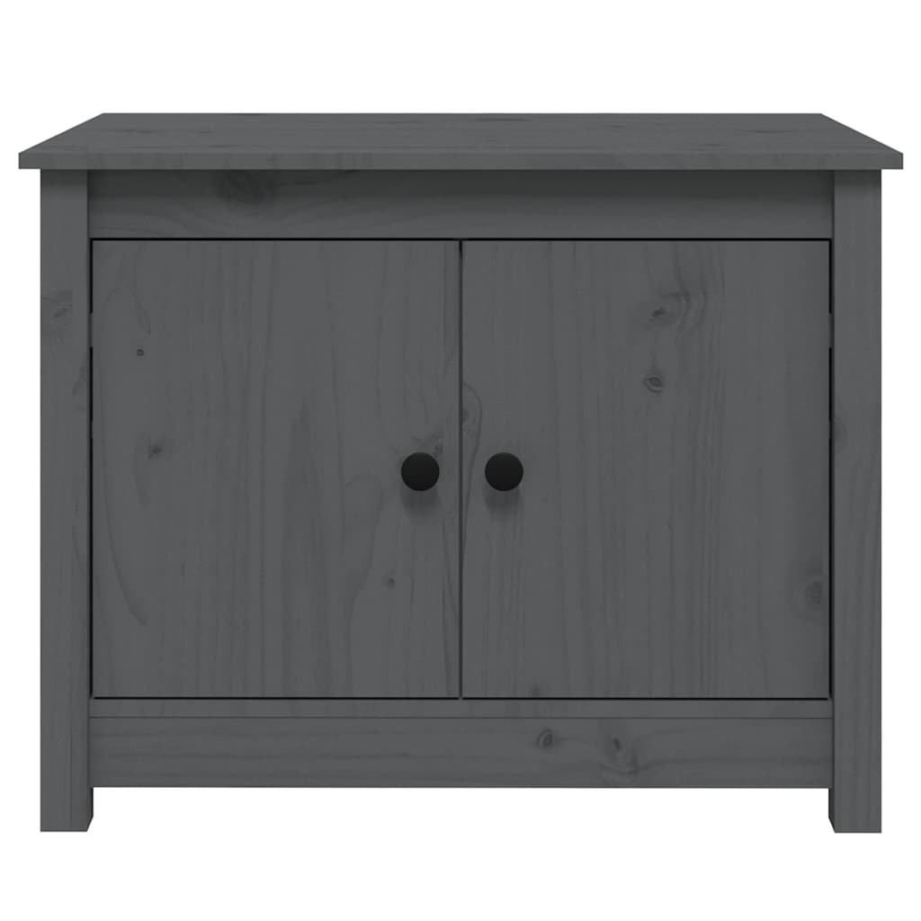 Coffee Table Grey 71x49x55 cm Solid Wood Pine