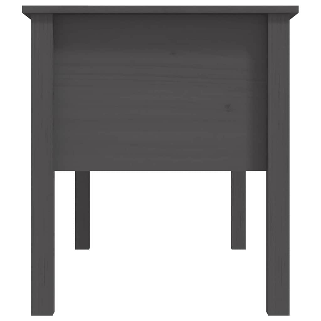 Coffee Table Grey 102x49x55 cm Solid Wood Pine