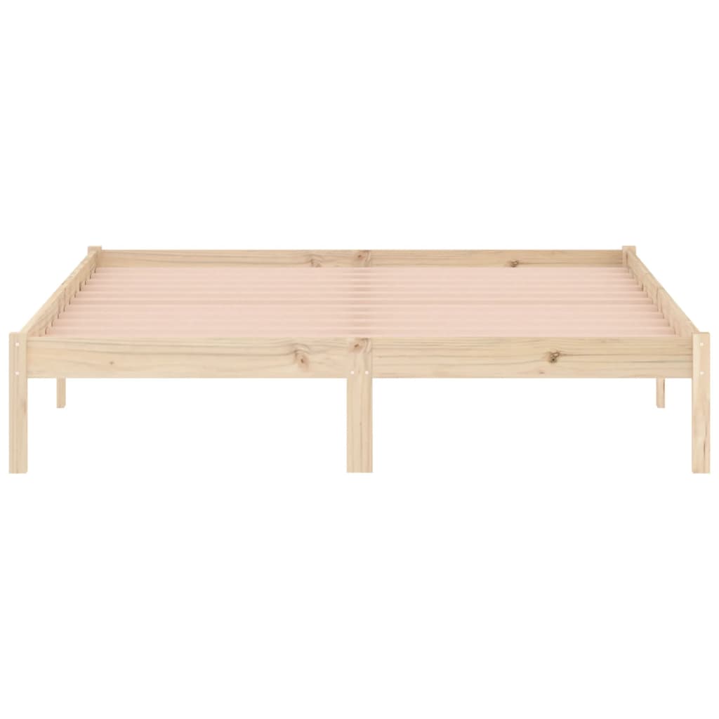 vidaXL Bed Frame without Mattress 152x203 cm Solid Wood Pine Queen