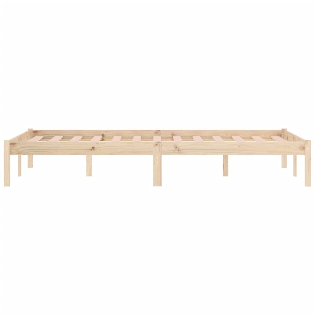 vidaXL Bed Frame without Mattress 152x203 cm Solid Wood Pine Queen