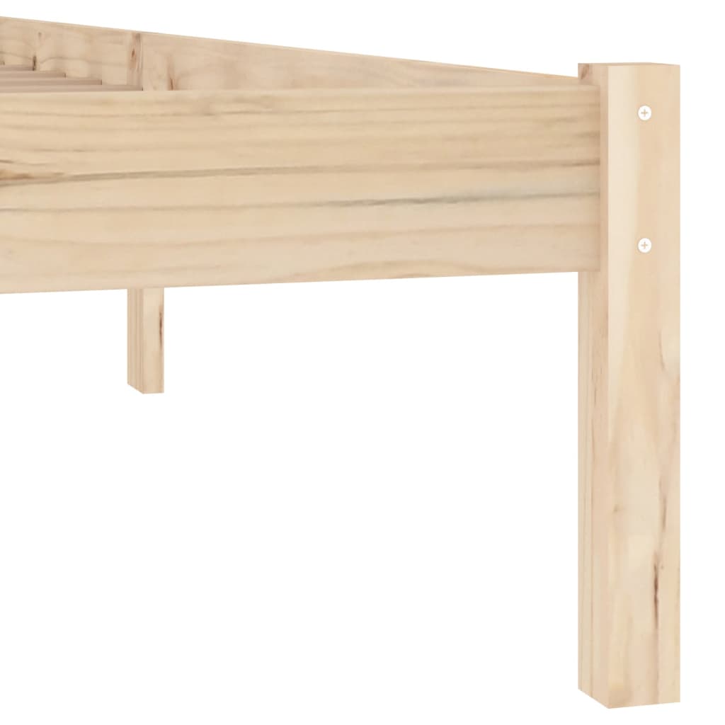 vidaXL Bed Frame without Mattress 152x203 cm Solid Wood Pine Queen