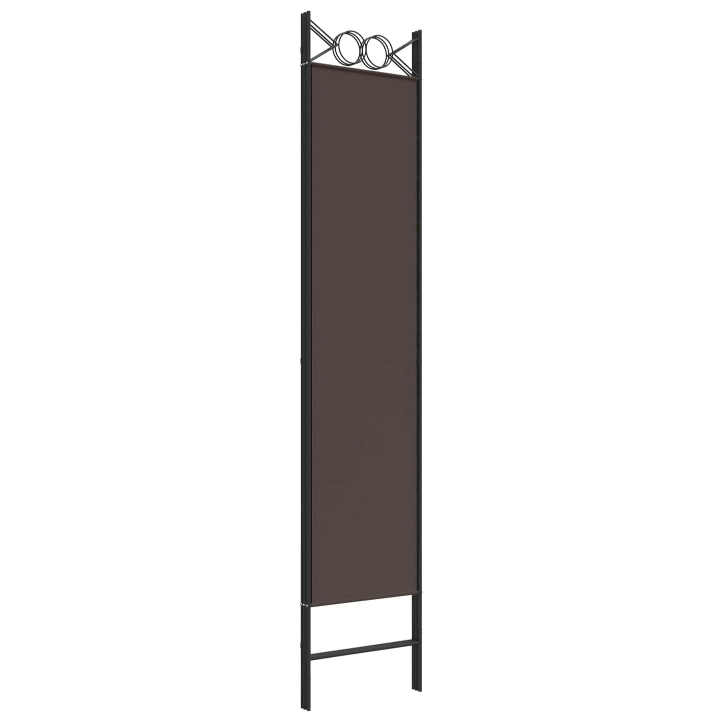 3-Panel Room Divider Brown 120x200 cm Fabric