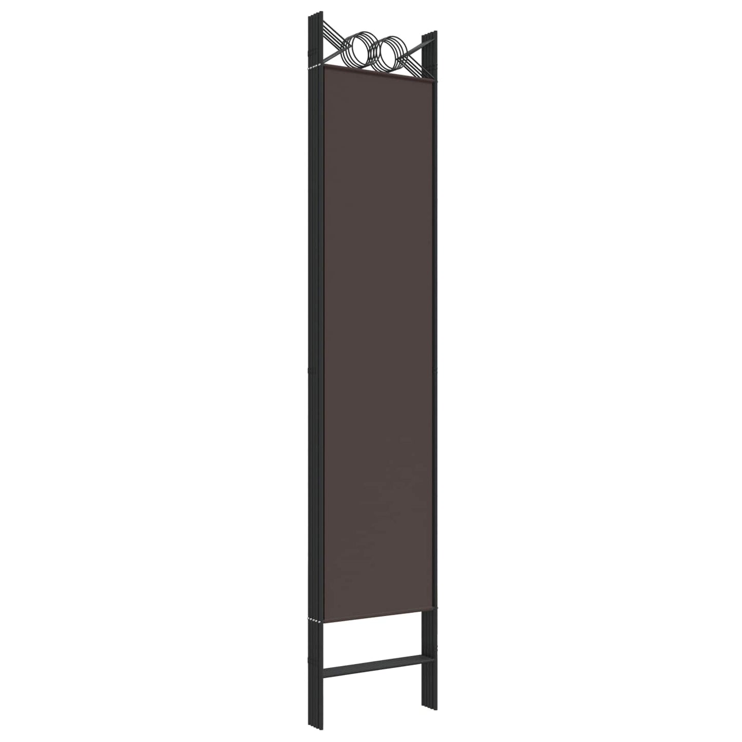 6-Panel Room Divider Brown 240x200 cm Fabric