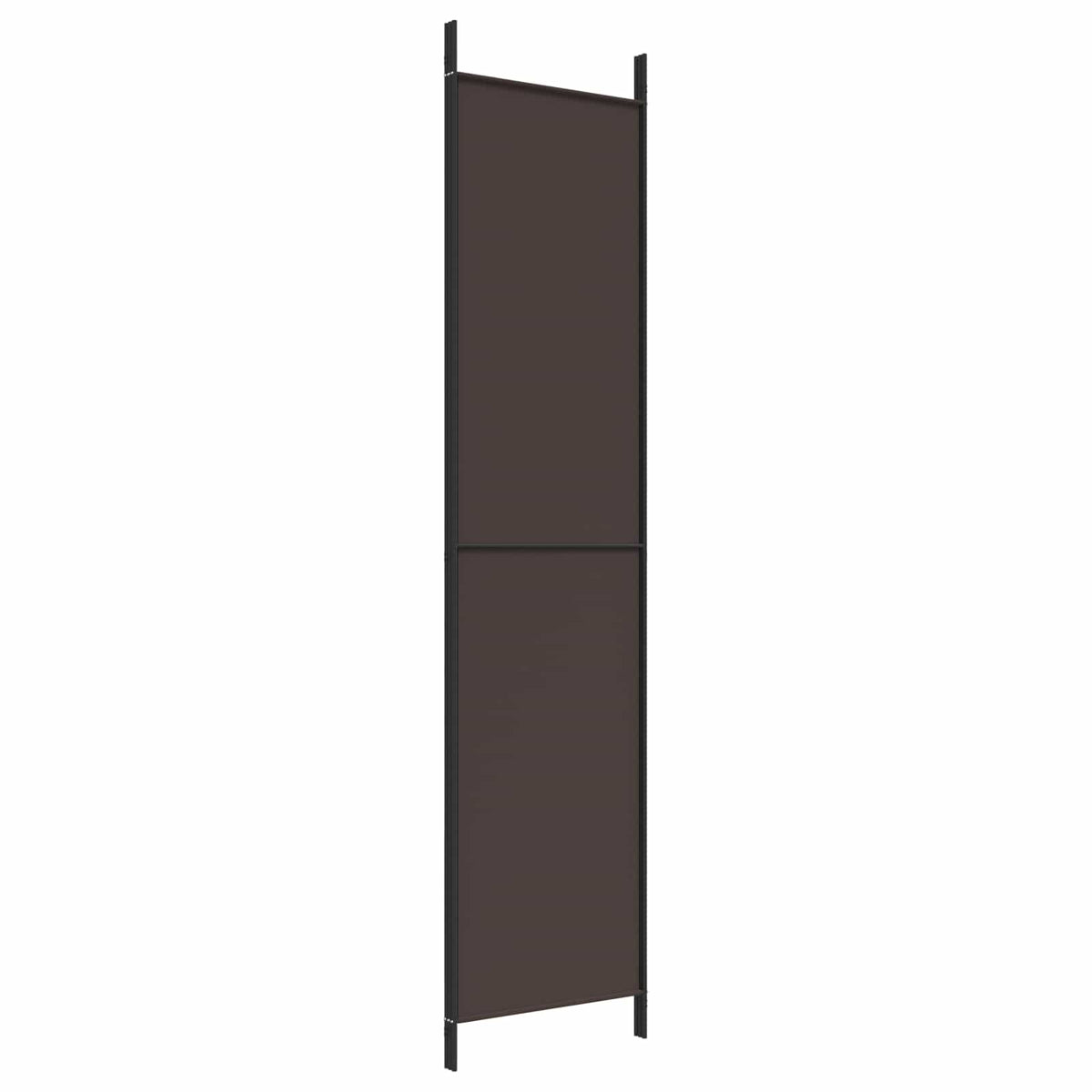 3-Panel Room Divider Brown 150x220 cm Fabric