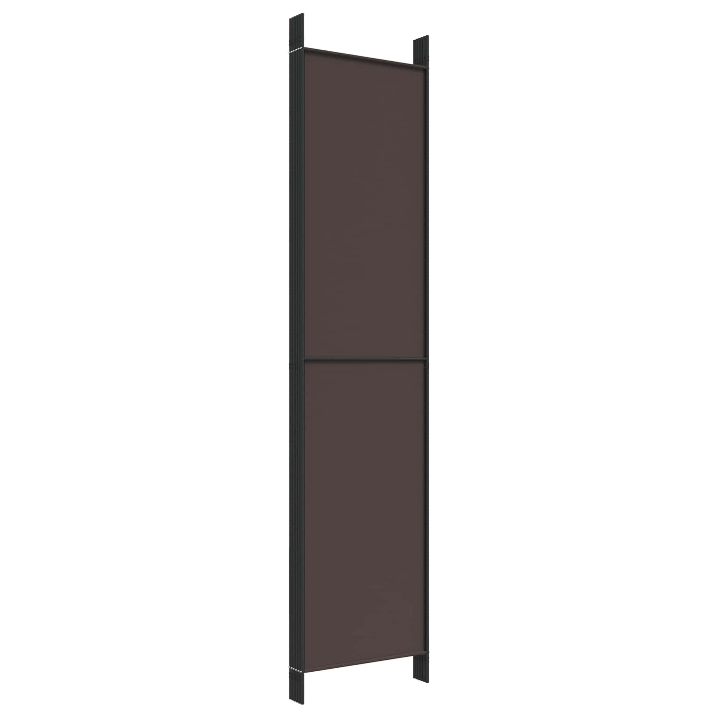 6-Panel Room Divider Brown 300x220 cm Fabric