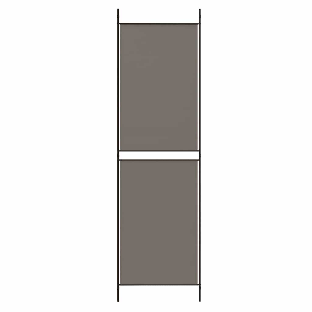 5-Panel Room Divider Anthracite 250x180 cm Fabric