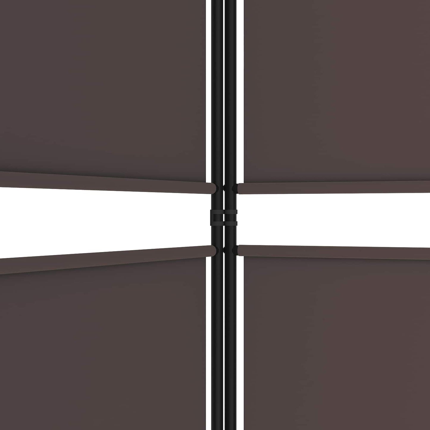 3-Panel Room Divider Brown 150x200 cm Fabric