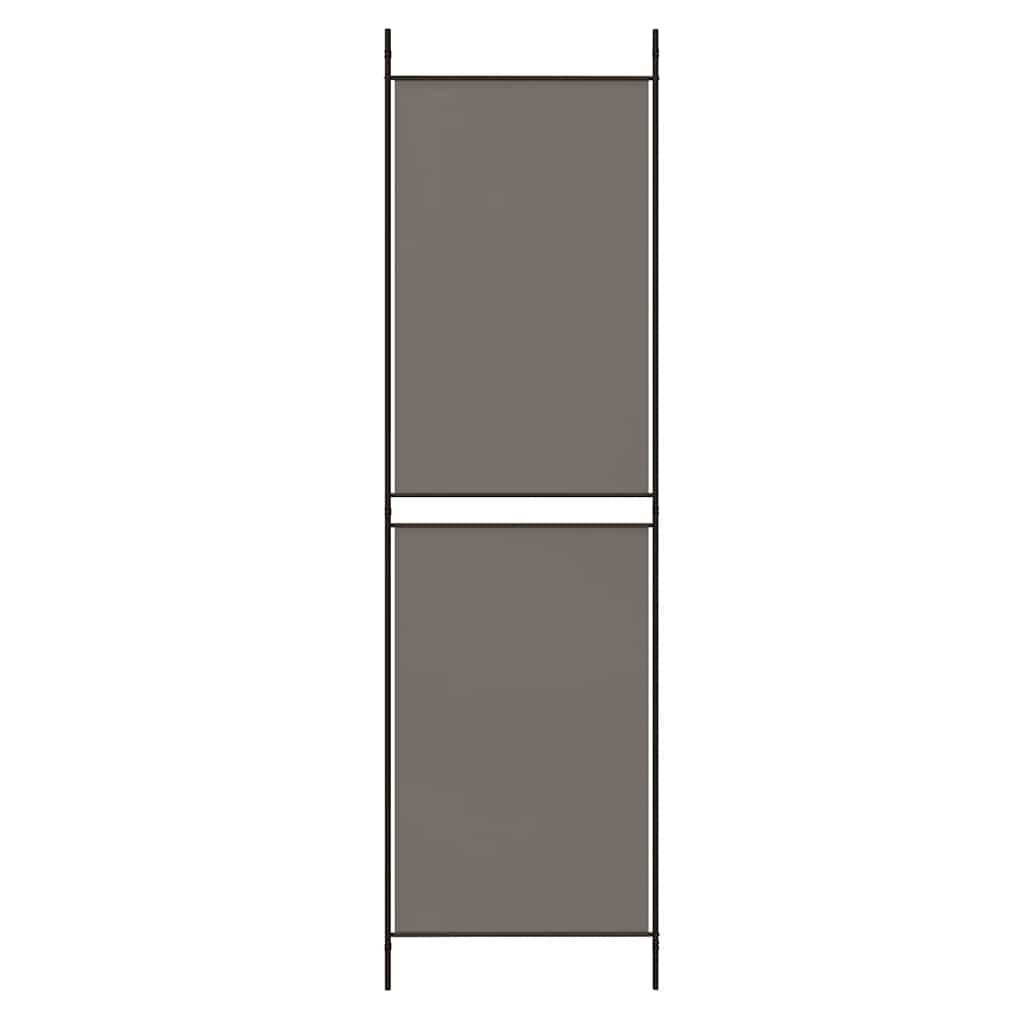 4-Panel Room Divider Anthracite 200x220 cm Fabric