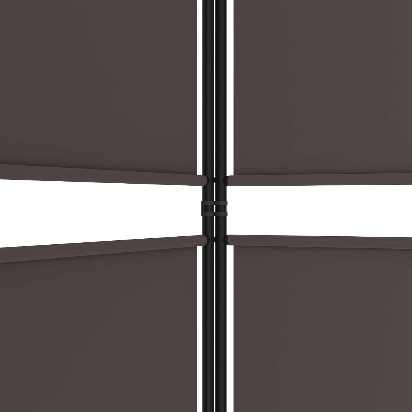 5-Panel Room Divider Brown 250x220 cm Fabric