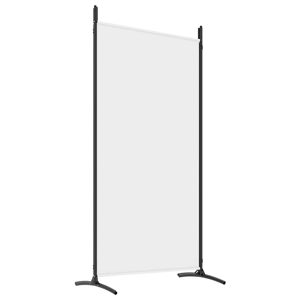4-Panel Room Divider White 346x180 cm Fabric