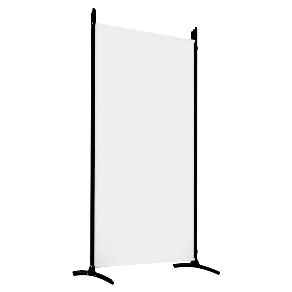5-Panel Room Divider White 433x180 cm Fabric