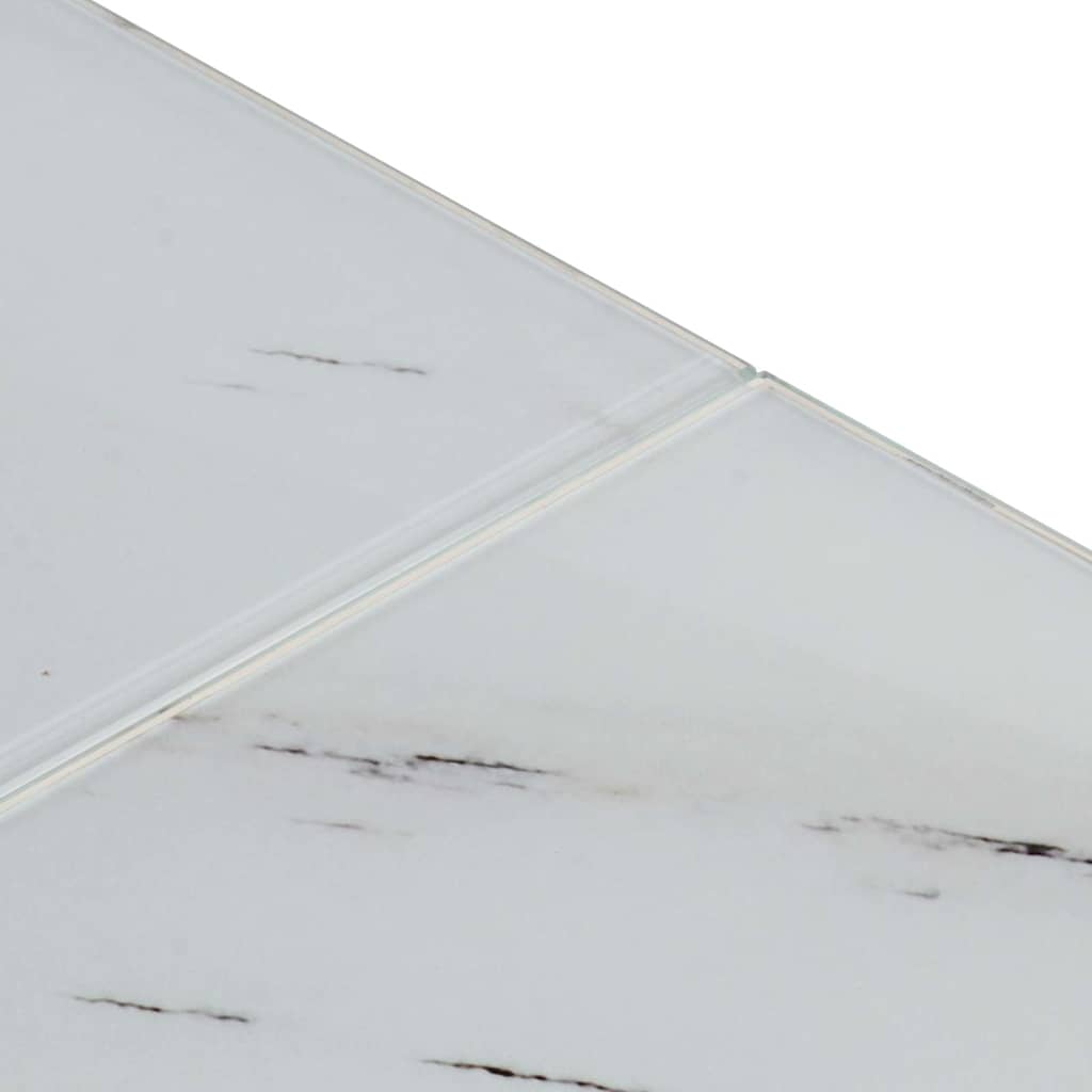 Coffee Table Silver Stainless Steel and Tempered Glass