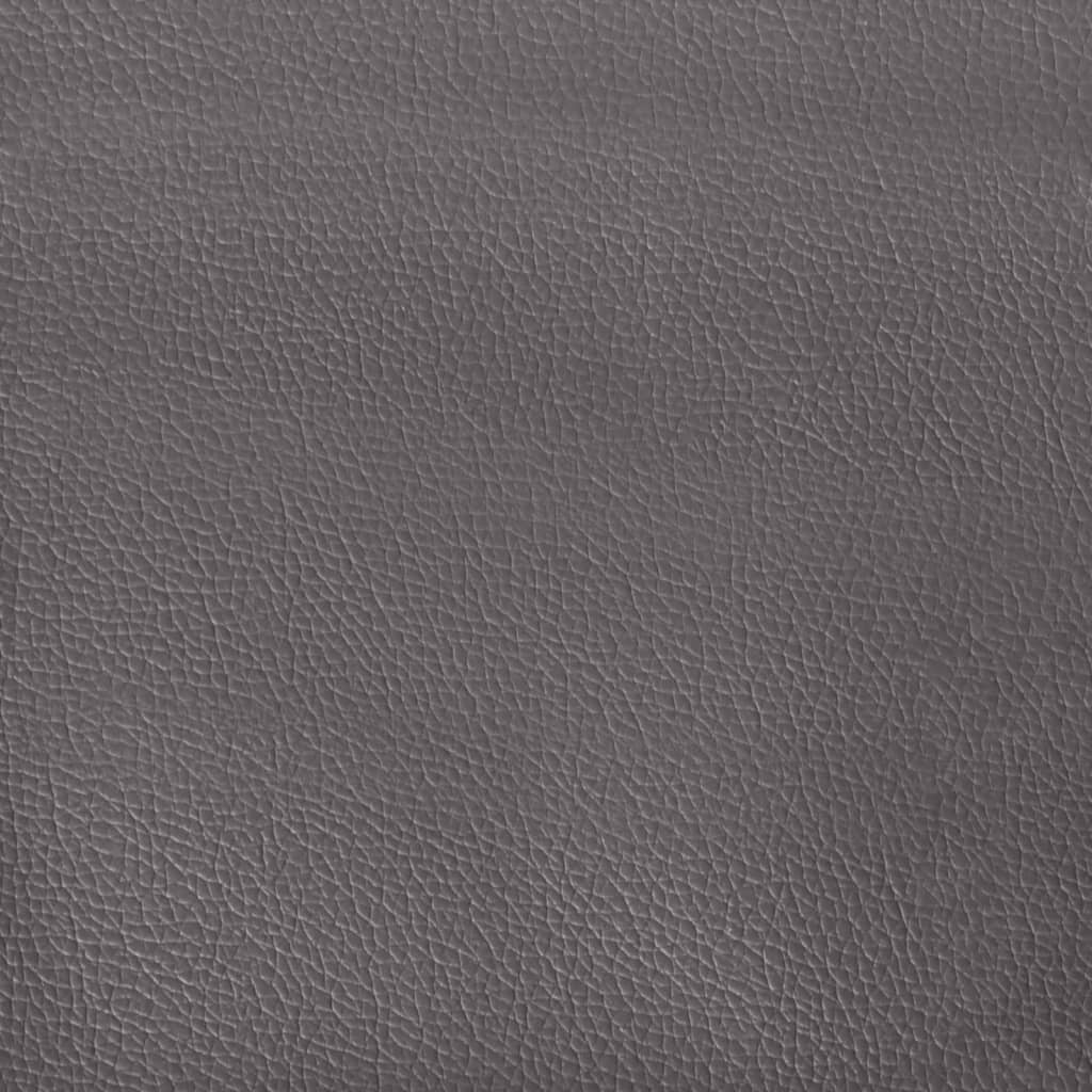 Reclining Office Chair Grey Faux Leather