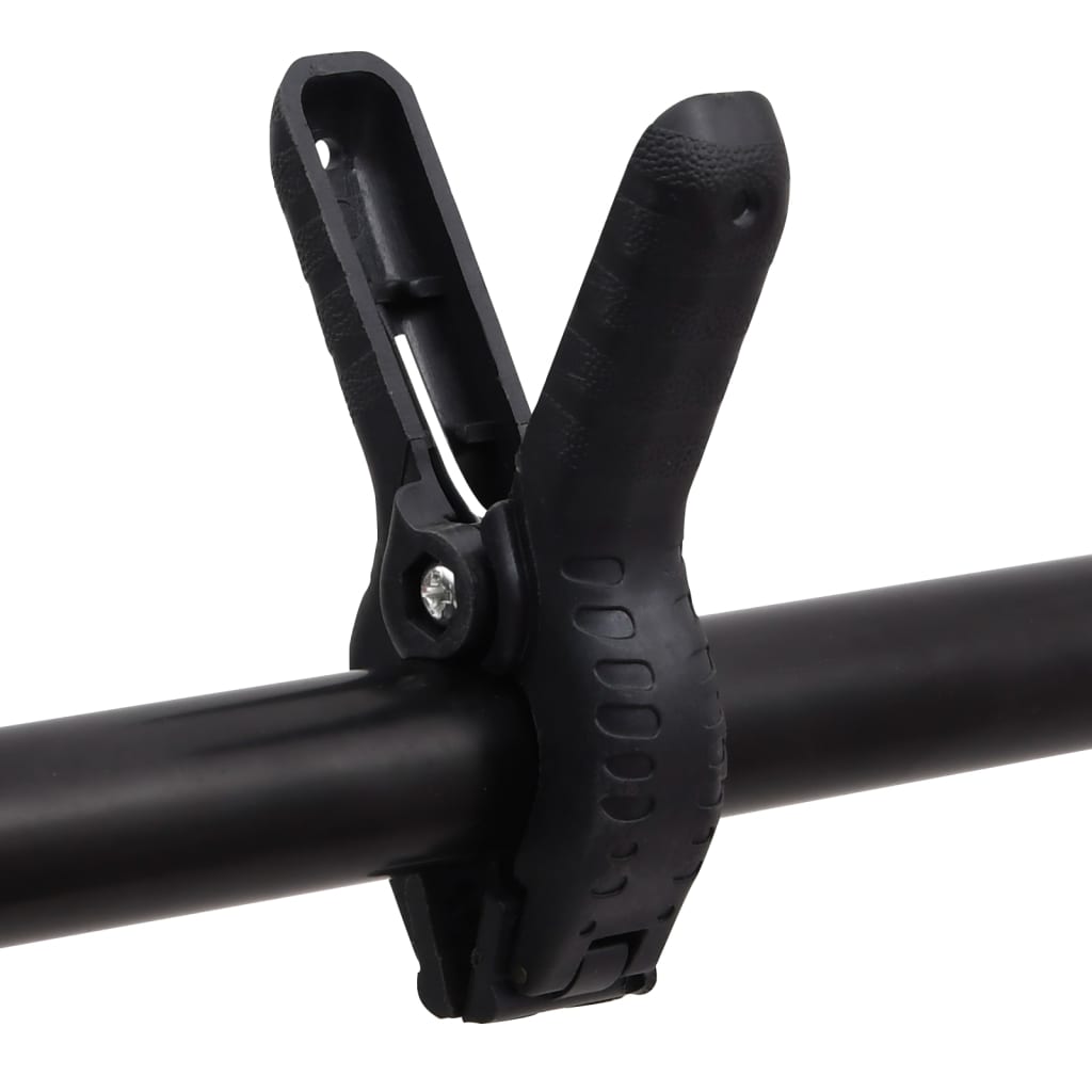 T-Shape Background Stand Black 201x60x(70-200) cm