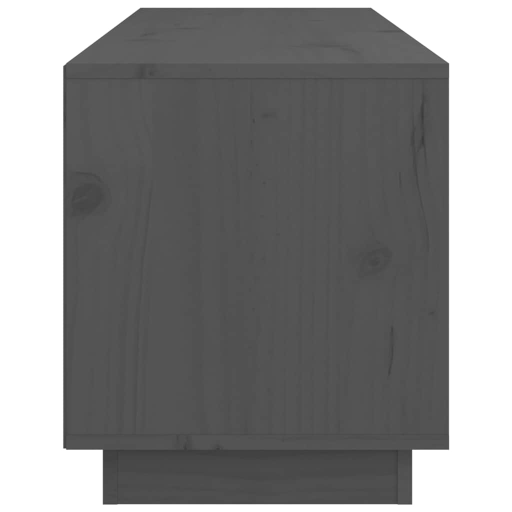 TV Cabinet Grey 105x34x40 cm Solid Wood Pine