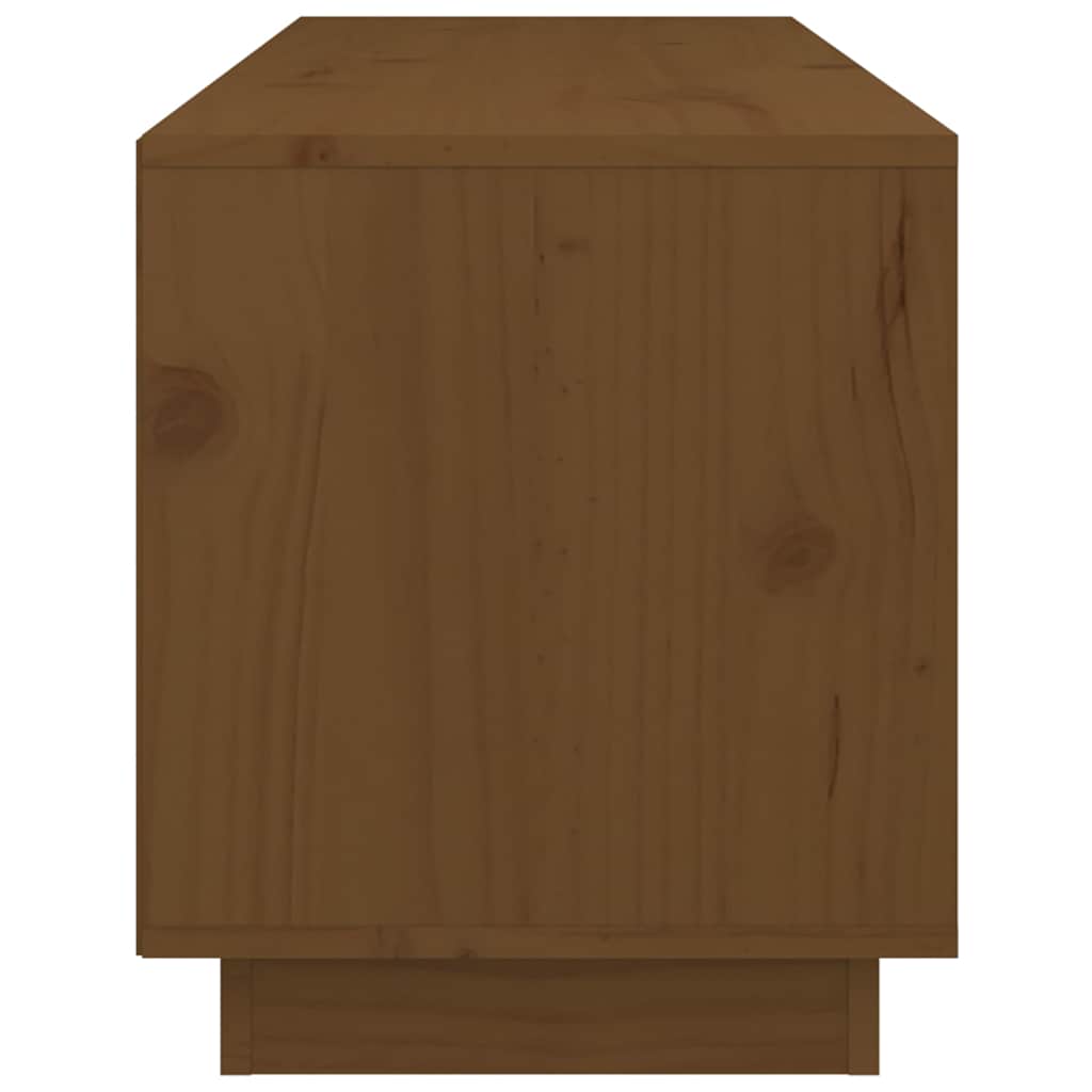 818223 vidaXL TV Cabinet Honey Brown 105x34x40 cm Solid Wood Pine
