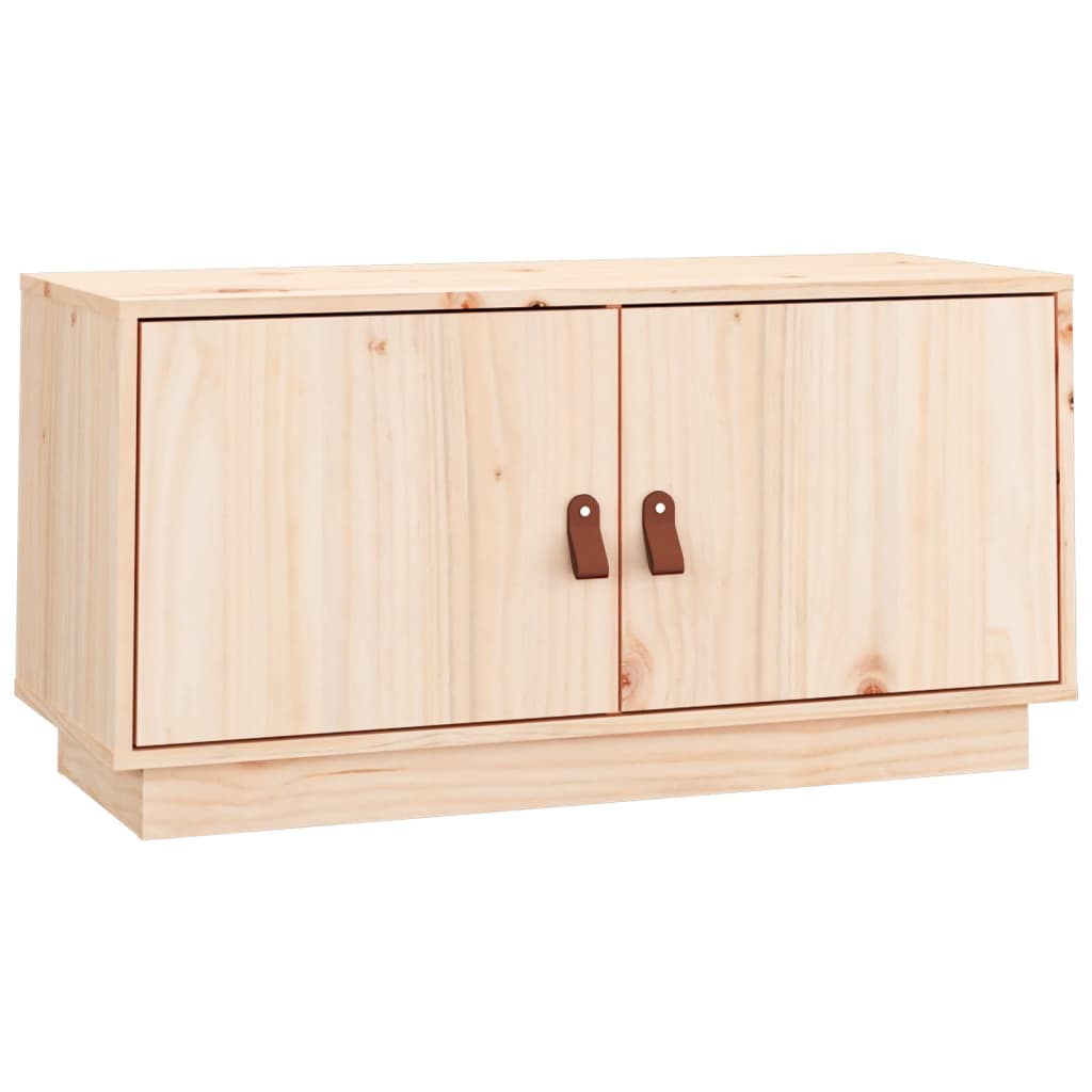 vidaXL TV Cabinet 80x34x40 cm Solid Wood Pine