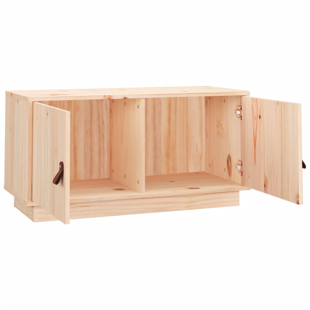 vidaXL TV Cabinet 80x34x40 cm Solid Wood Pine