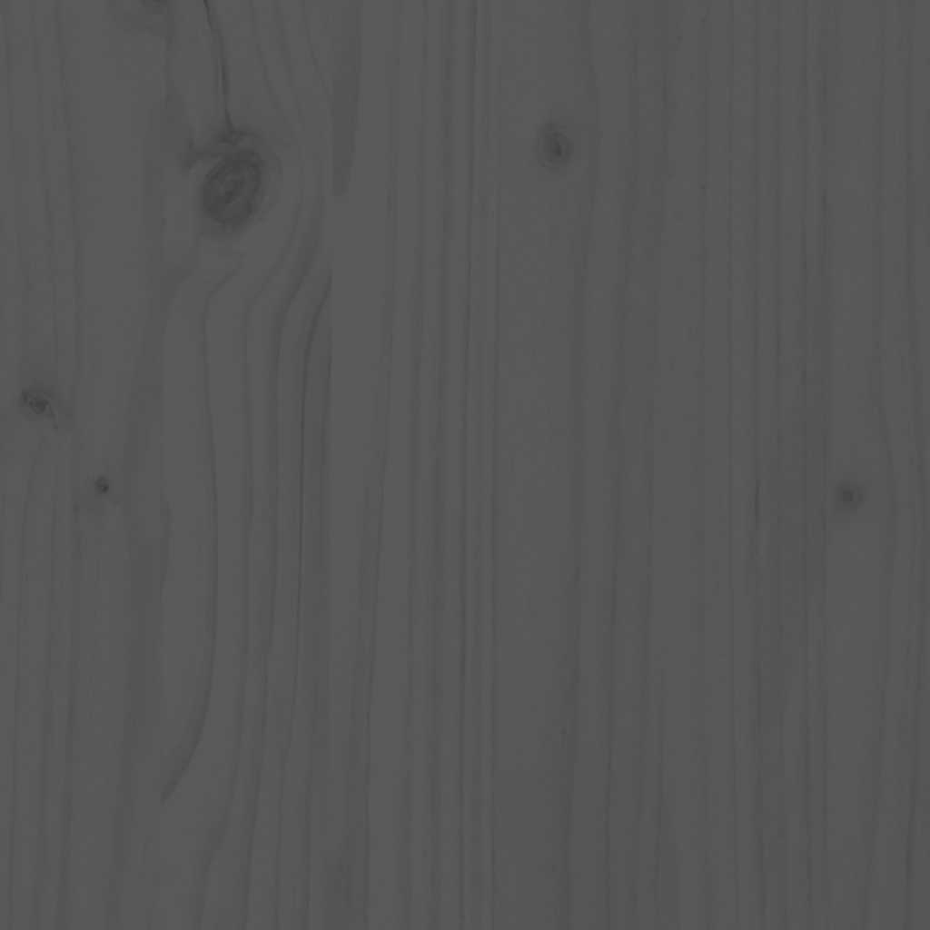 TV Cabinet Grey 80x34x40 cm Solid Wood Pine