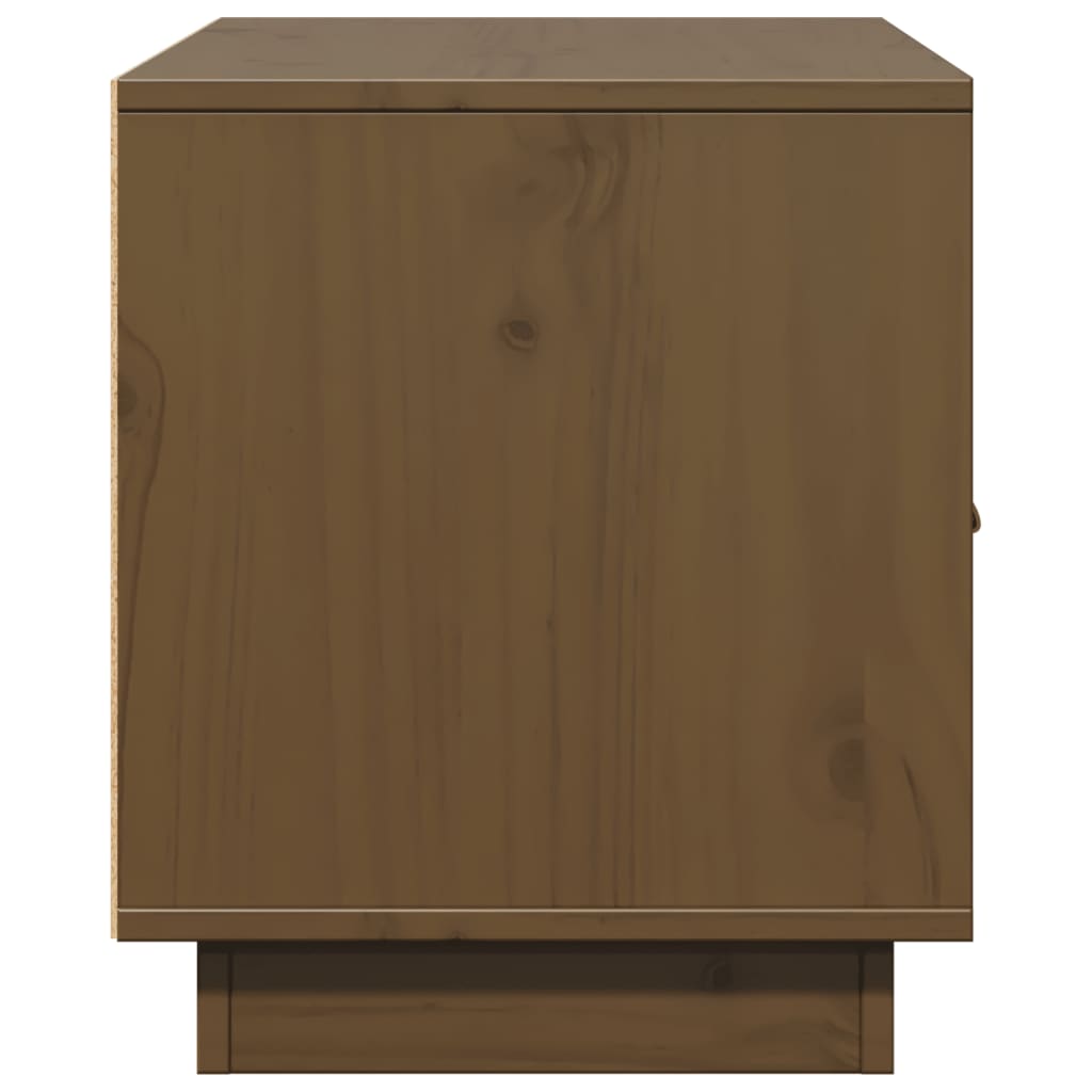 TV Cabinet Honey Brown 80x34x40 cm Solid Wood Pine