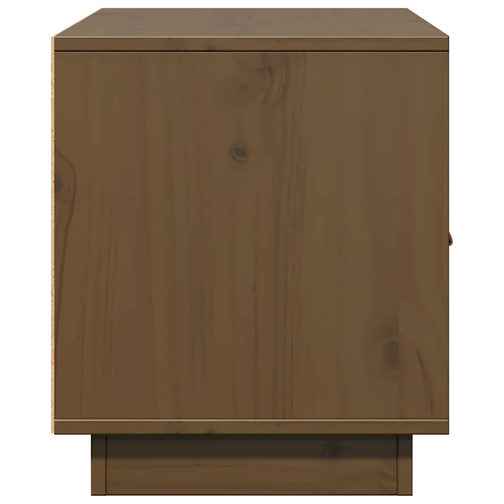 TV Cabinet Honey Brown 80x34x40 cm Solid Wood Pine
